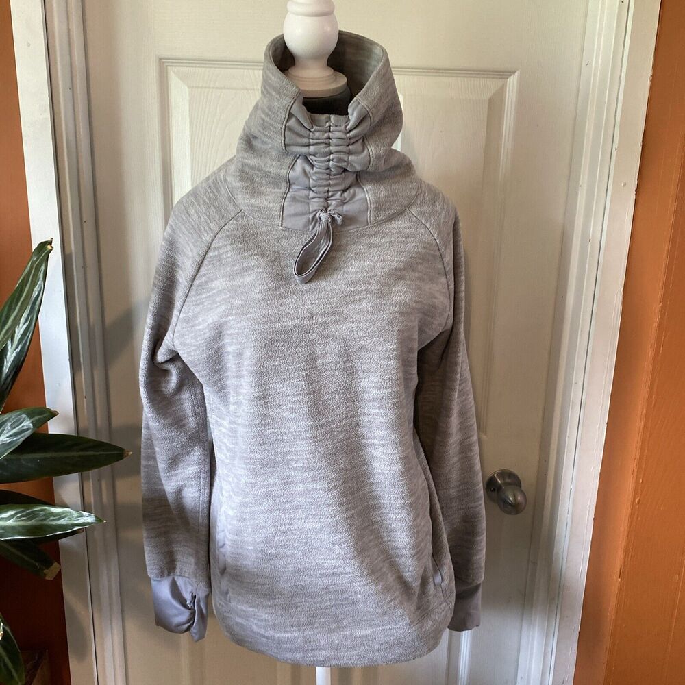 Old Navy Active Sweatshirt Women’s M Medium Grey Long Sleeve Fleece Pullover